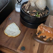 Load image into Gallery viewer, White Salt Quartz Agate Crystal Coaster
