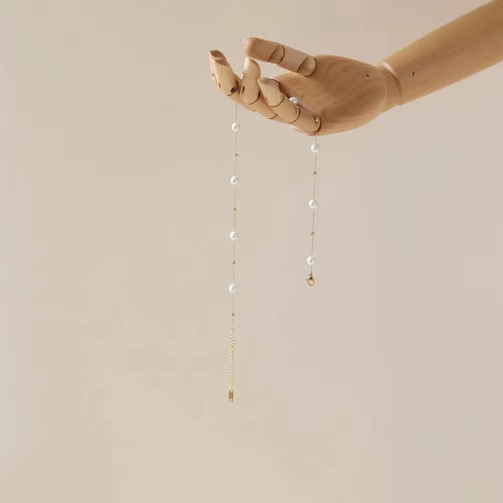 Genuine Natural Freshwater Pearl Necklace | Dainty 14k Layer Gold Necklace