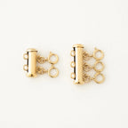 Layered Necklace Clasp | Gold Silver Tangle Free Clasp