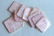 Load image into Gallery viewer, Rose Quartz Agate Stone SQUARE Coaster
