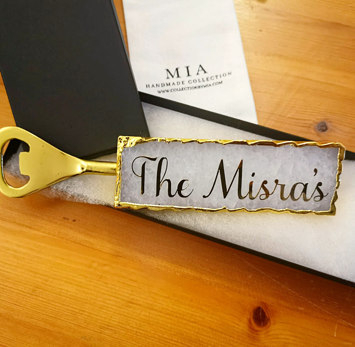 Agate Crystal Quartz Bottle Opener | Dad Birthday Fathers Day Gift for Him