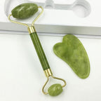 Gua Sha Rose Quartz and Jade | Firming Facial Reliever