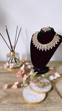 Load image into Gallery viewer, Antique Mirror Indian Wedding Jewellery set | Necklace Earrings Tikka
